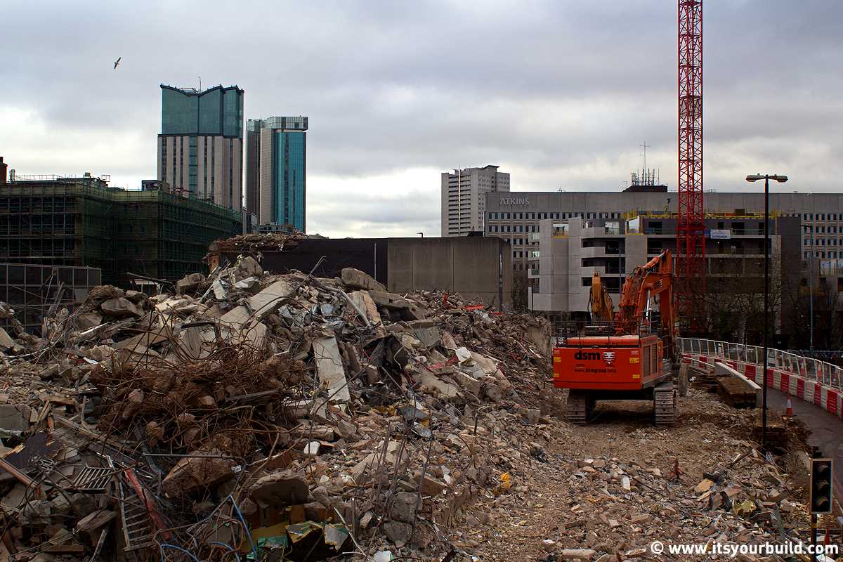 Demolition at Paradise Birmingham